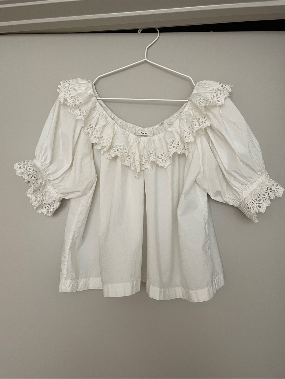 DOEN Eyelet Samara blouse XS
